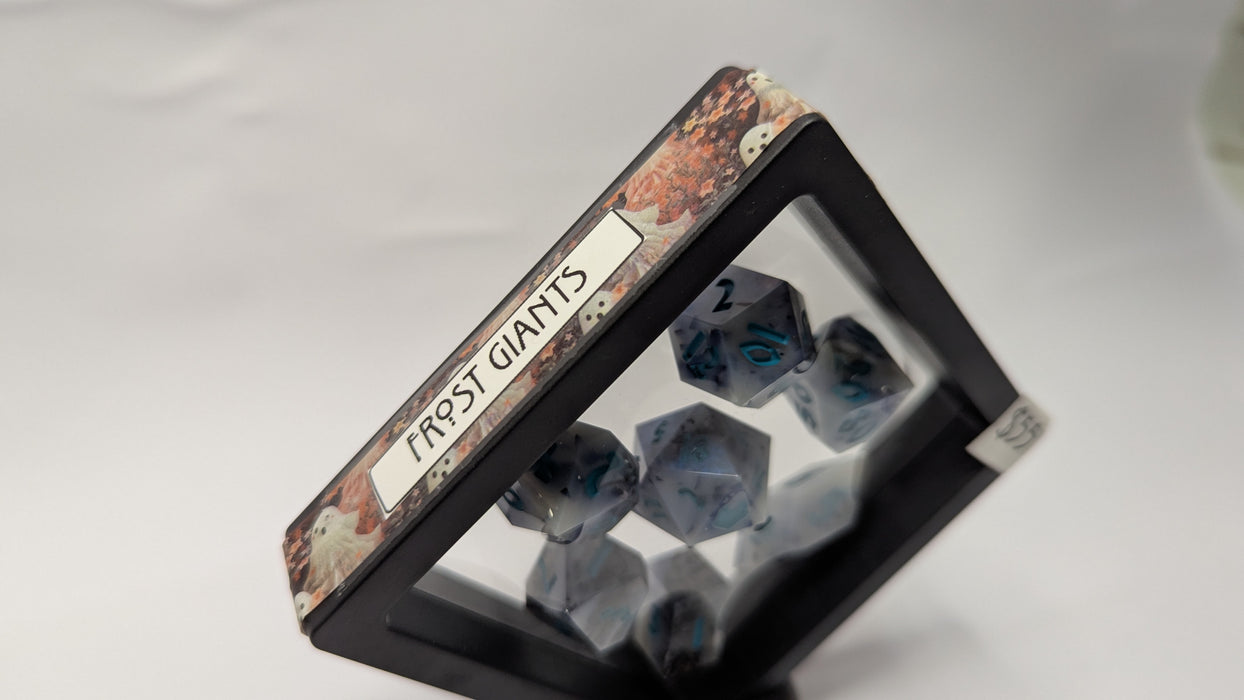 Dicetownn: Hand-crafted Sharp-Edge Resin Dice (Set of 7) - Delirium