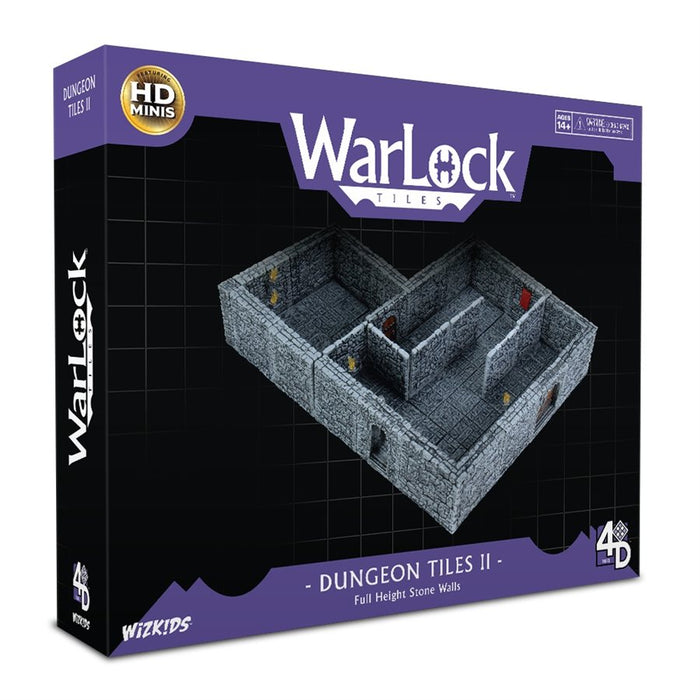 Warlock Tiles: Base Set - Dungeon Tiles II - Full Height Stone Walls