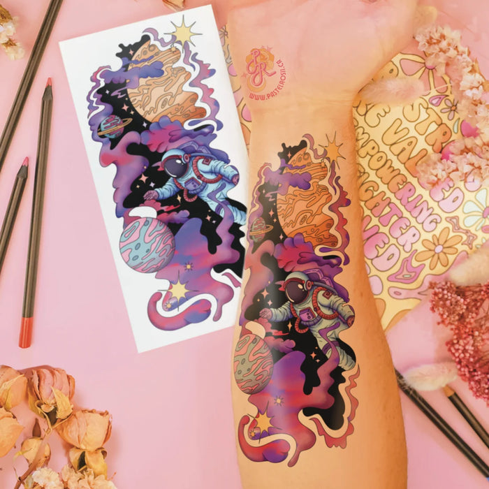 Mindful Ink: Colour-In Temporary Tattoo - The Explorer