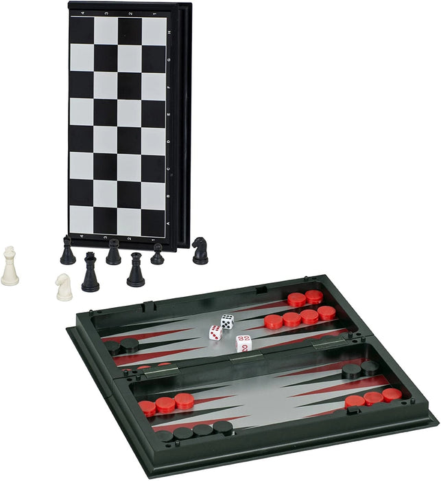 WE Games: 11" Magnetic 3-in-1 Combination Game Travel Set