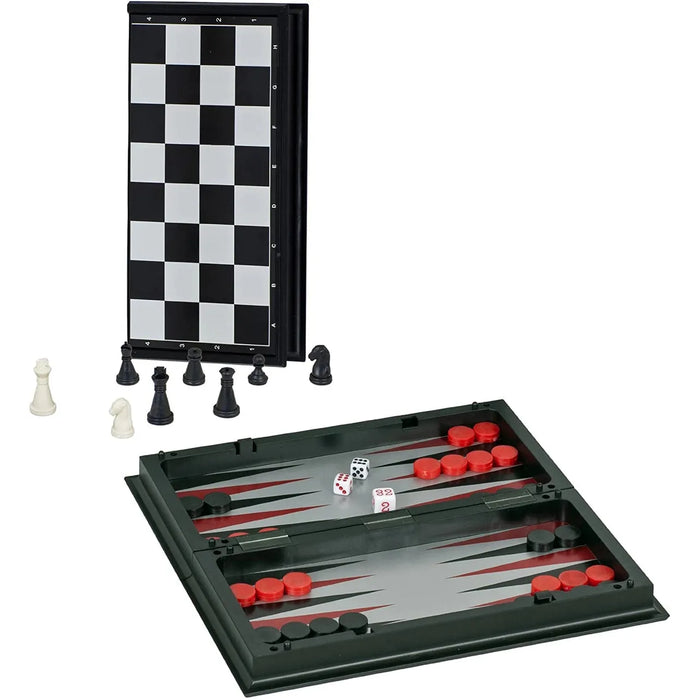 WE Games: 11" Magnetic 3-in-1 Combination Game Travel Set
