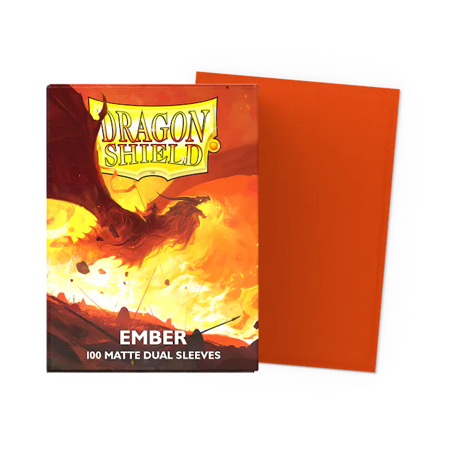 Dragon Shield Card Sleeves: Standard Size Matte Dual, 100ct - Ember