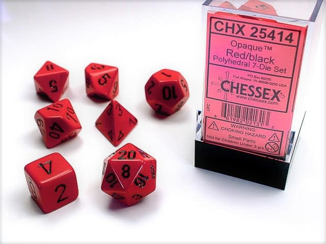 Chessex 7-Piece Sets: Opaque Dice