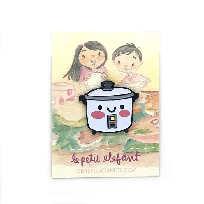 Le Petit Elefant: Rice Cooker Enamel Pin