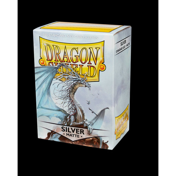 Dragon Shield: Matte Sleeves - Standard Size, Silver 100ct