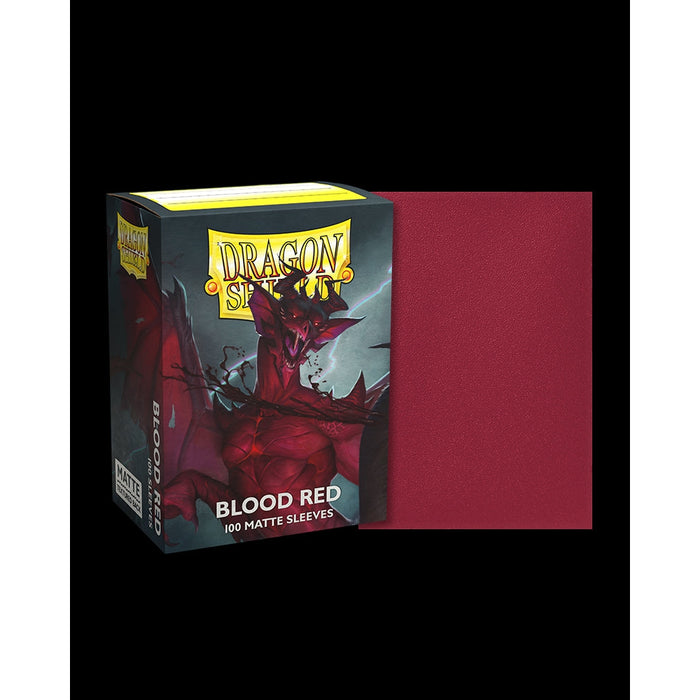 Dragon Shield: Matte Sleeves - Standard Size, Blood Red 100ct