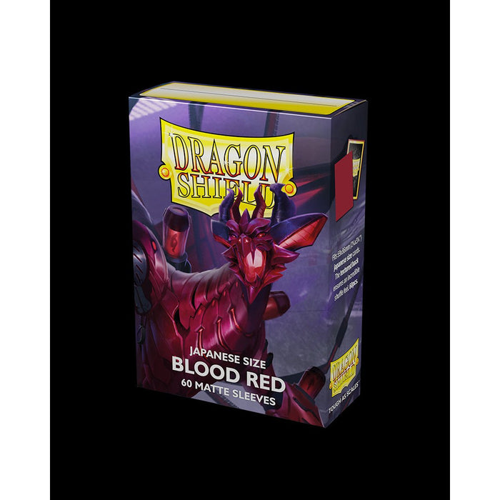Dragon Shield - Japanese Size Matte Sleeves - Blood Red (60 ct