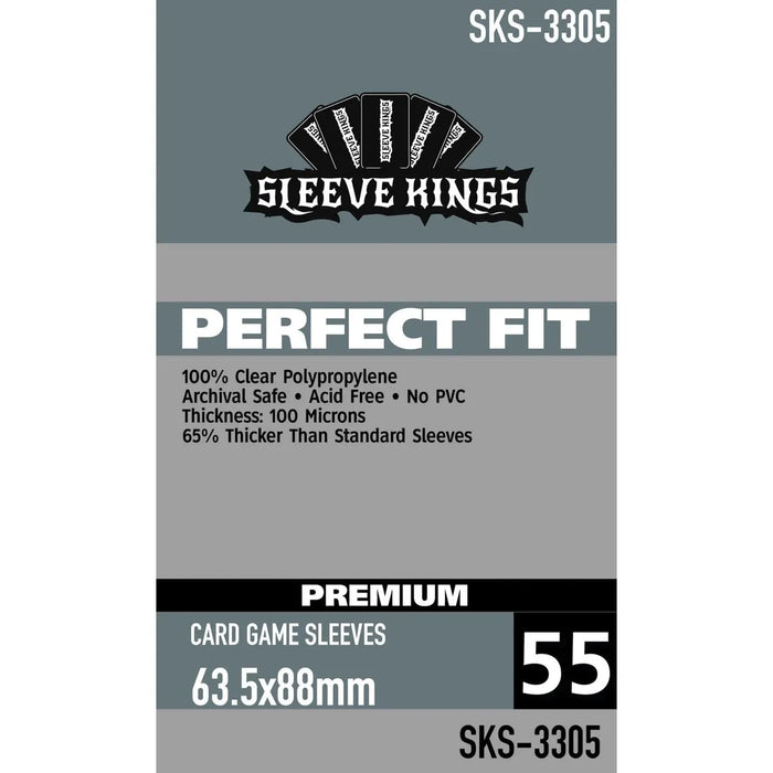 Sleeve Kings Premium: Perfect Fit - Card Game 63.5mm x 88mm, 55ct