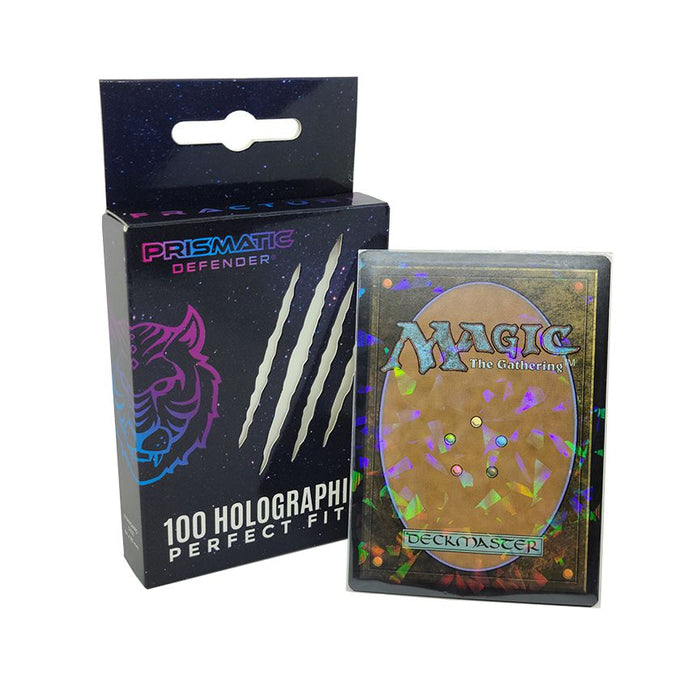 Prismatic Defender: Holographic Perfect Fit Card Sleeves Standard Size - Fracture