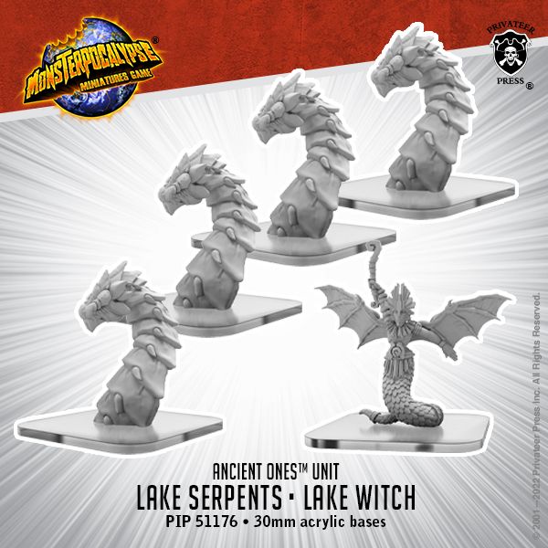 Monsterpocalypse: Ancient Ones Unit - Lake Serpents / Lake Witch