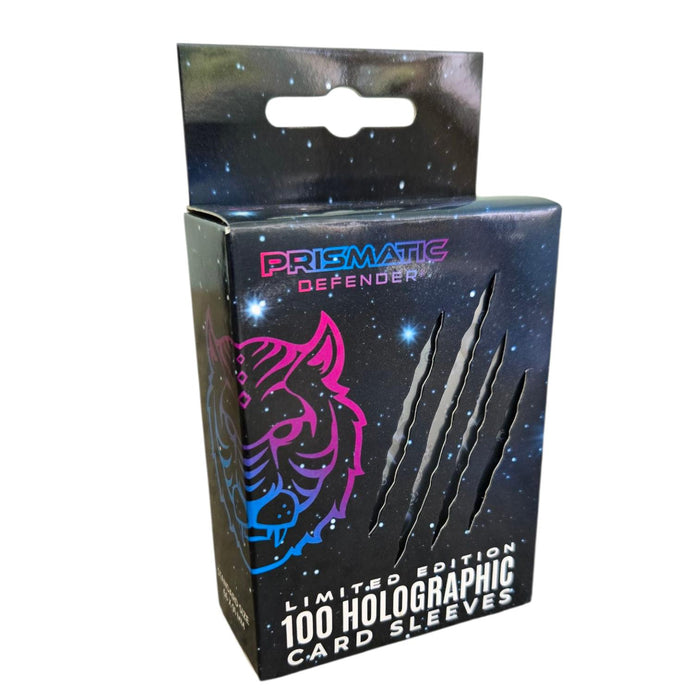 Prismatic Defender: Pulsar Holographic Card Sleeves - Obsidian