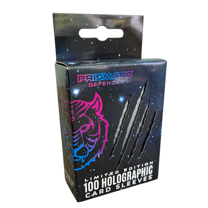 Prismatic Defender: Pulsar Holographic Card Sleeves - Obsidian