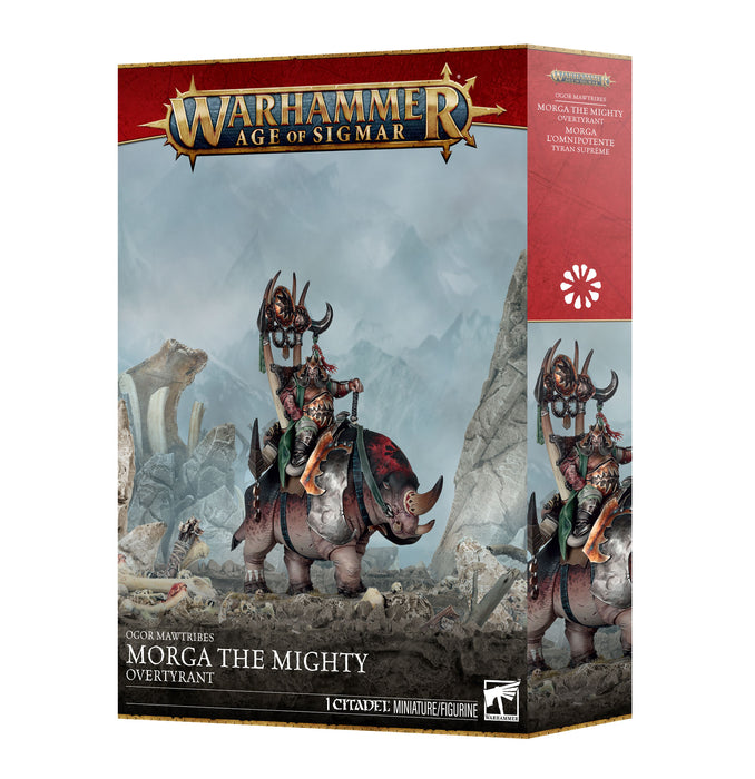 PRE ORDER | Age of Sigmar: Ogor Mawtribes Morga the Mighty-Overtyrant/Tyrant on Glutthorn