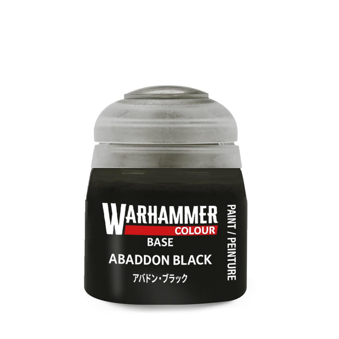 Warhammer Colour: Base - Abaddon Black (12ml)