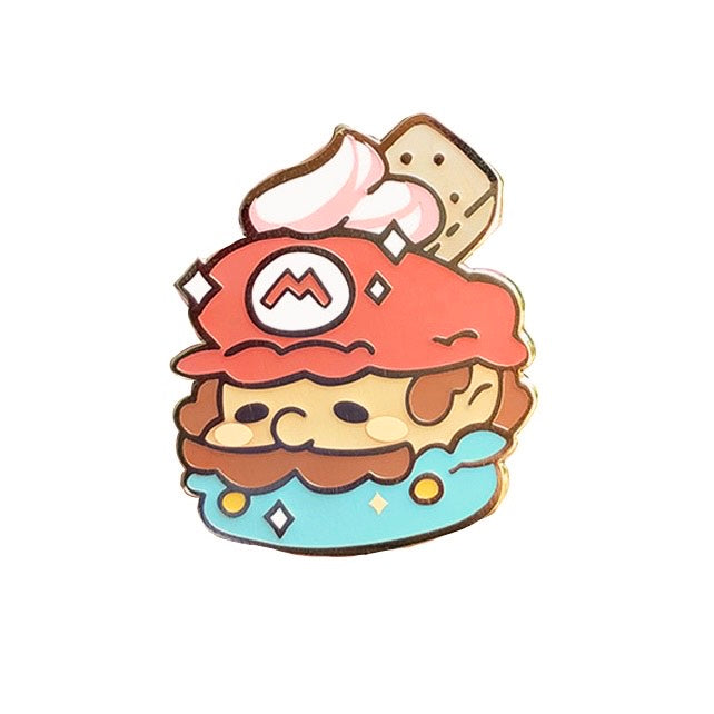 Konnichihannah: Nintendo Dessert Enamel Pins - Mario Macaron