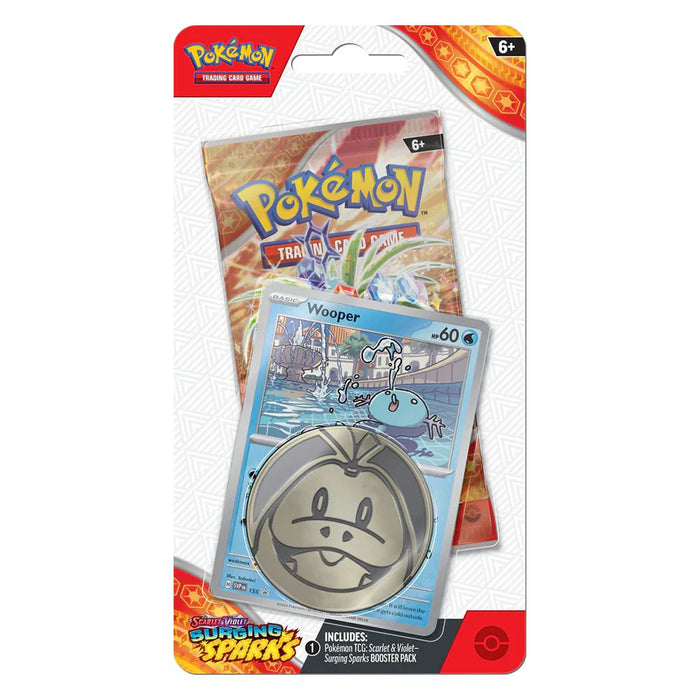 Pokemon Scarlet & Violet Surging Sparks: Checklane Blister - Wooper