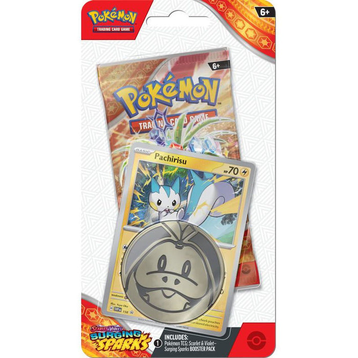 Pokemon Scarlet & Violet Surging Sparks: Checklane Blister - Pachirisu