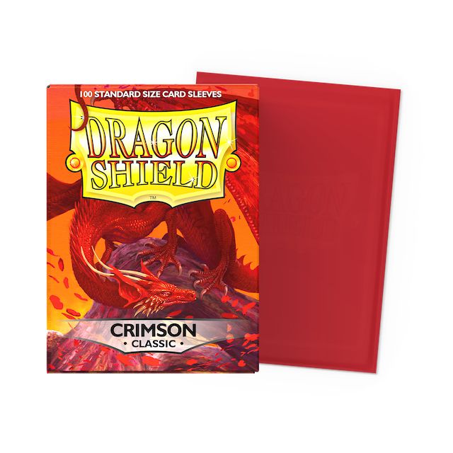 Dragon Shield Card Sleeves: Standard Size Classic, 100ct - Crimson