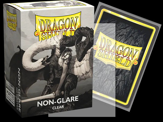Dragon Shield Card Sleeves: Standard Size Non-Glare Matte, 100ct - Clear