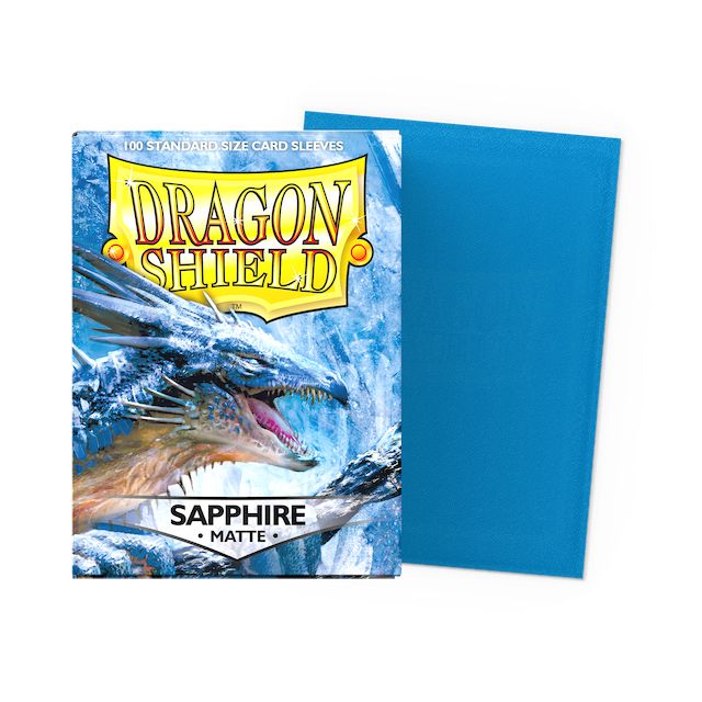 Dragon Shield Card Sleeves: Standard Size Matte, 100ct - Sapphire