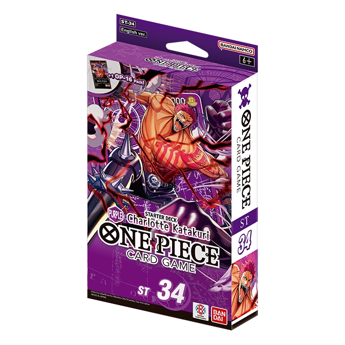 PRE-ORDER | One Piece Card Game: Starter Deck - ST-34 - PURPLE Charlotte Katakuri