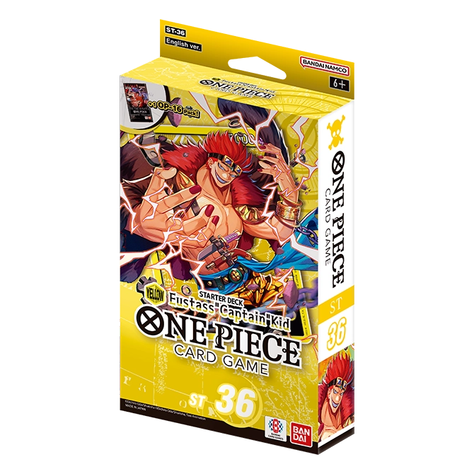 PRE-ORDER | One Piece Card Game: Starter Deck - ST-36 - YELLOW Eustass"Captain"Kid