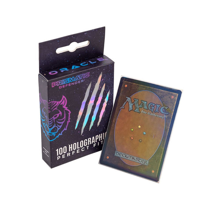 Prismatic Defender: Holographic Perfect Fit Card Sleeves Standard Size - Oracle