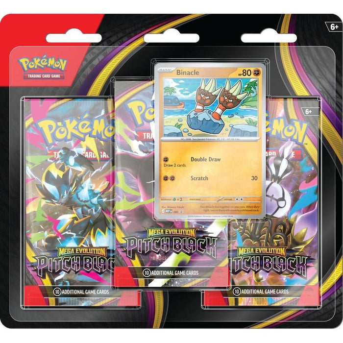 PRE-ORDER | Pokemon Mega Evolution: ME05 Pitch Black - 3-Pack Blister **LIMIT 1**