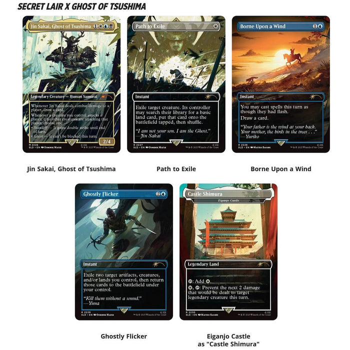 Magic the Gathering: Secret Lair x Playstation Super Drop Ghosts of Tsushima - Shadow Samurai (Non-Foil)