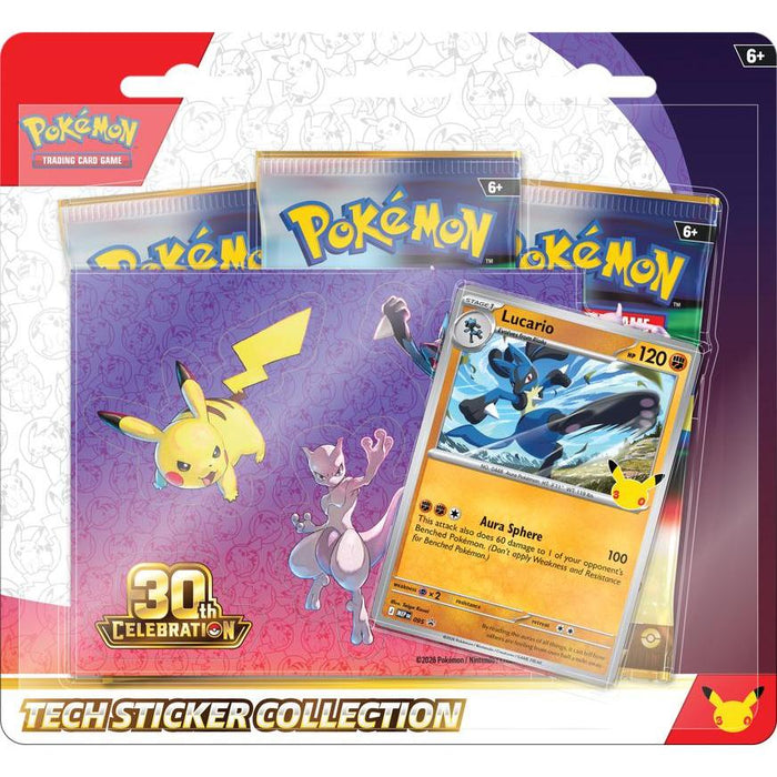 PRE-ORDER | Pokemon 30th Celebration: Tech Sticker Collection (Randomly Selected)