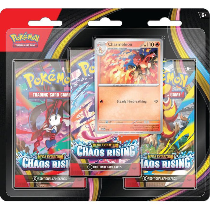 Pokemon Mega Evolution: ME04 Chaos Rising - 3-Pack Blister