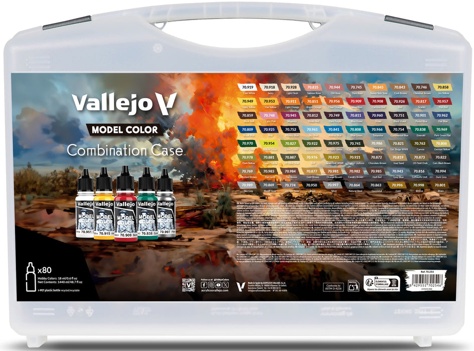 Vallejo: Model Color Combination Case 80ct (18ml)