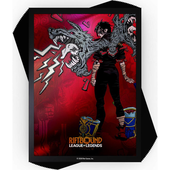 Riftbound League of Legends TCG: Spiritforged Art Card Sleeves - Vi, Piltover Enforcer (100ct)