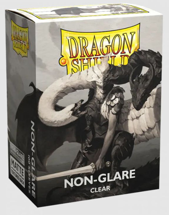 Dragon Shield Card Sleeves: Standard Size Non-Glare Matte, 100ct - Clear