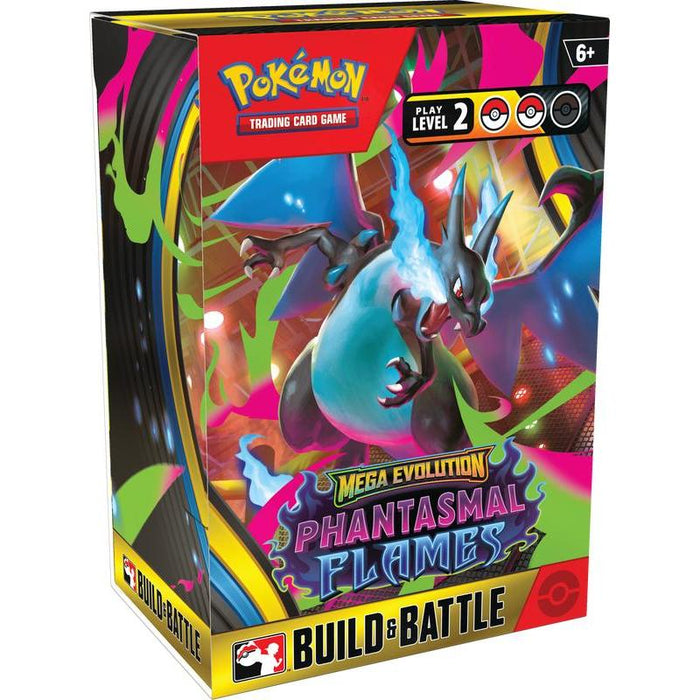 Pokemon Mega Evolution ME02 Phantasmal Flames: Build and Battle Box