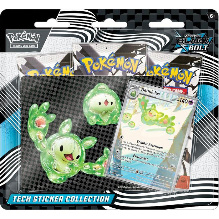 Pokemon Scarlet & Violet SV10.5 Black Bolt: Tech Sticker Collection