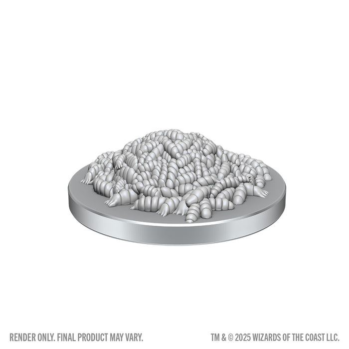 PRE-ORDER | D&D Nolzur's Marvelous Miniatures: Wave 28 - Swarm of Rot Grubs & Rot Grub Victim