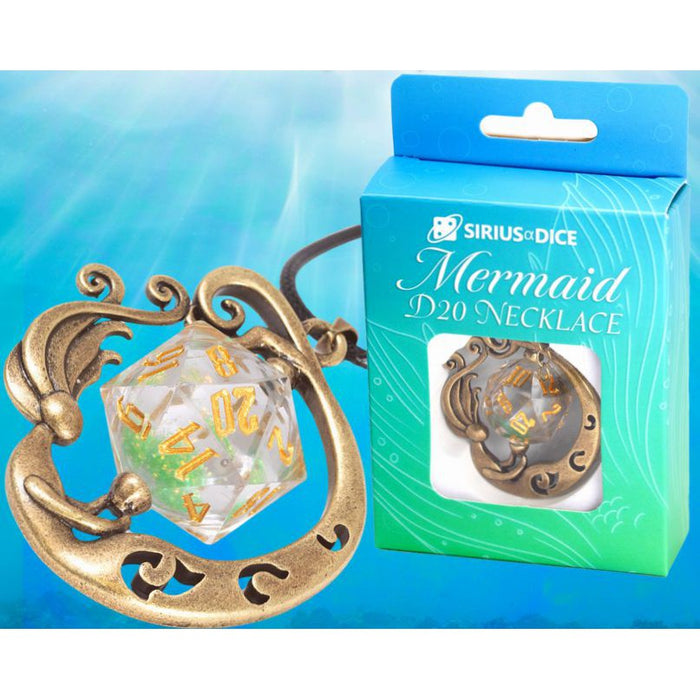 Sirius Dice: Mermaid D20 Necklace