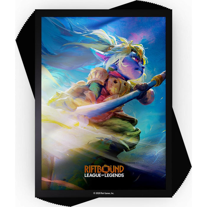 Riftbound League of Legends TCG: Spiritforged Art Card Sleeves - Poppy, Keeper of the Hammer (100ct)
