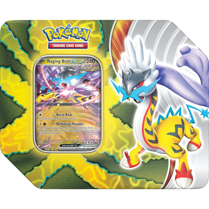 Pokemon Paradox Destinies Tin - Raging Bolt ex