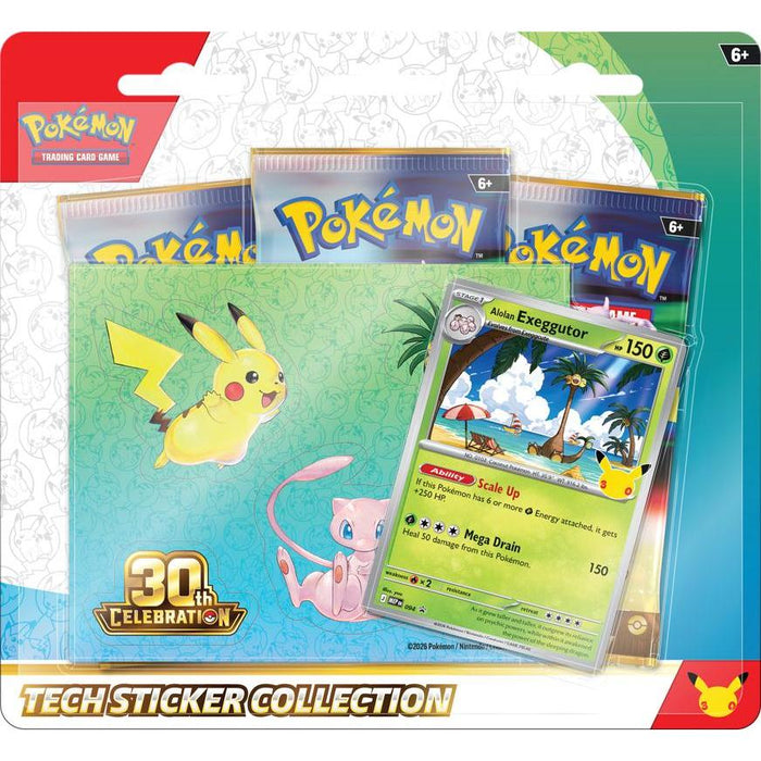 PRE-ORDER | Pokemon 30th Celebration: Tech Sticker Collection (Randomly Selected)