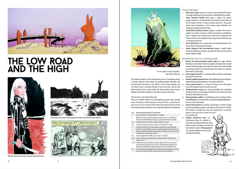 PRE-ORDER | Ultraviolet Grasslands and The Black City (2nd Edition) RPG Book