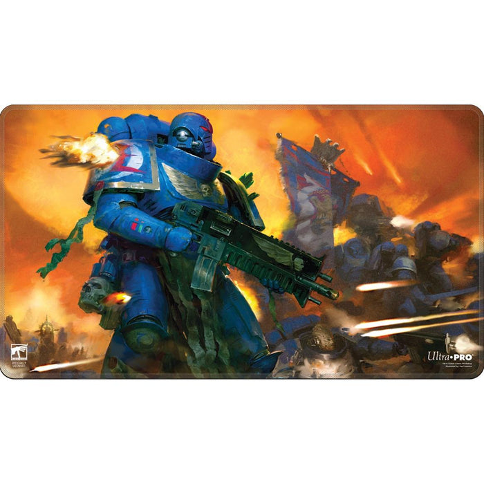 Ultra PRO Magic: The Gathering®—WARHAMMER 40,000 Space Marines - Adeptus Astartes Stitched Edge Playmat