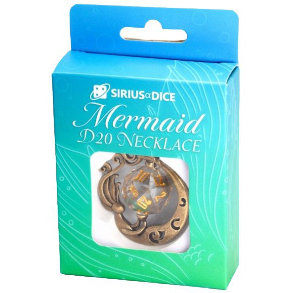 Sirius Dice: Mermaid D20 Necklace