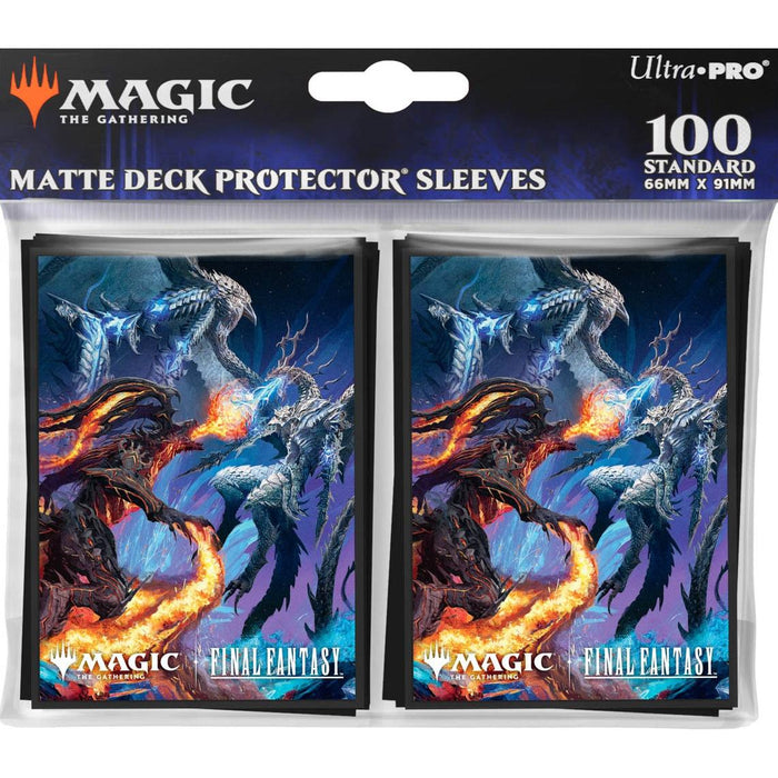 Ultra PRO Magic: The Gathering®—FINAL FANTASY™ Bahamut and Ifrit (Commander) 100ct Deck Protector Sleeves