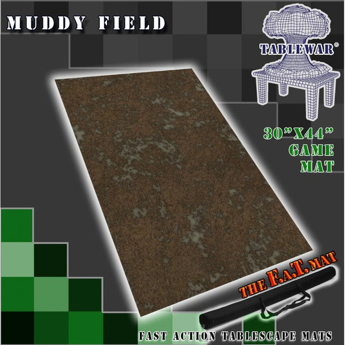 F.A.T. Mats: Muddy Field 30” x 44" Gaming Mat