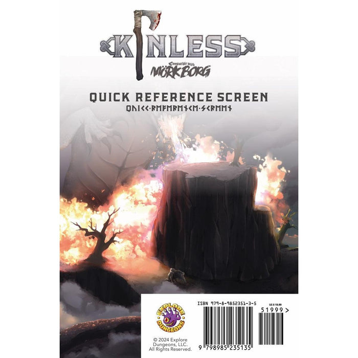 Kinless: Player's Screen (Mork Borg)
