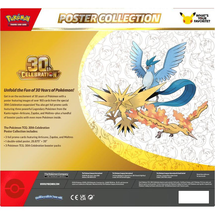 PRE-ORDER | Pokemon 30th Celebration: Poster Collection