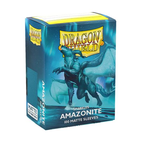 Dragon Shield Card Sleeves: Standard Size Matte, 100ct - Sparkles Amazonite
