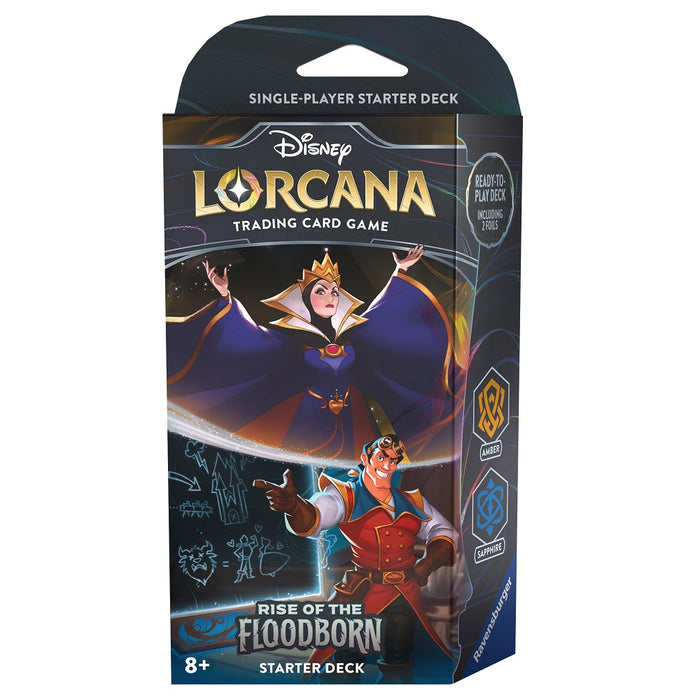 Disney Lorcana: Rise of the Floodborn Starter Decks - Amber and Sapphire